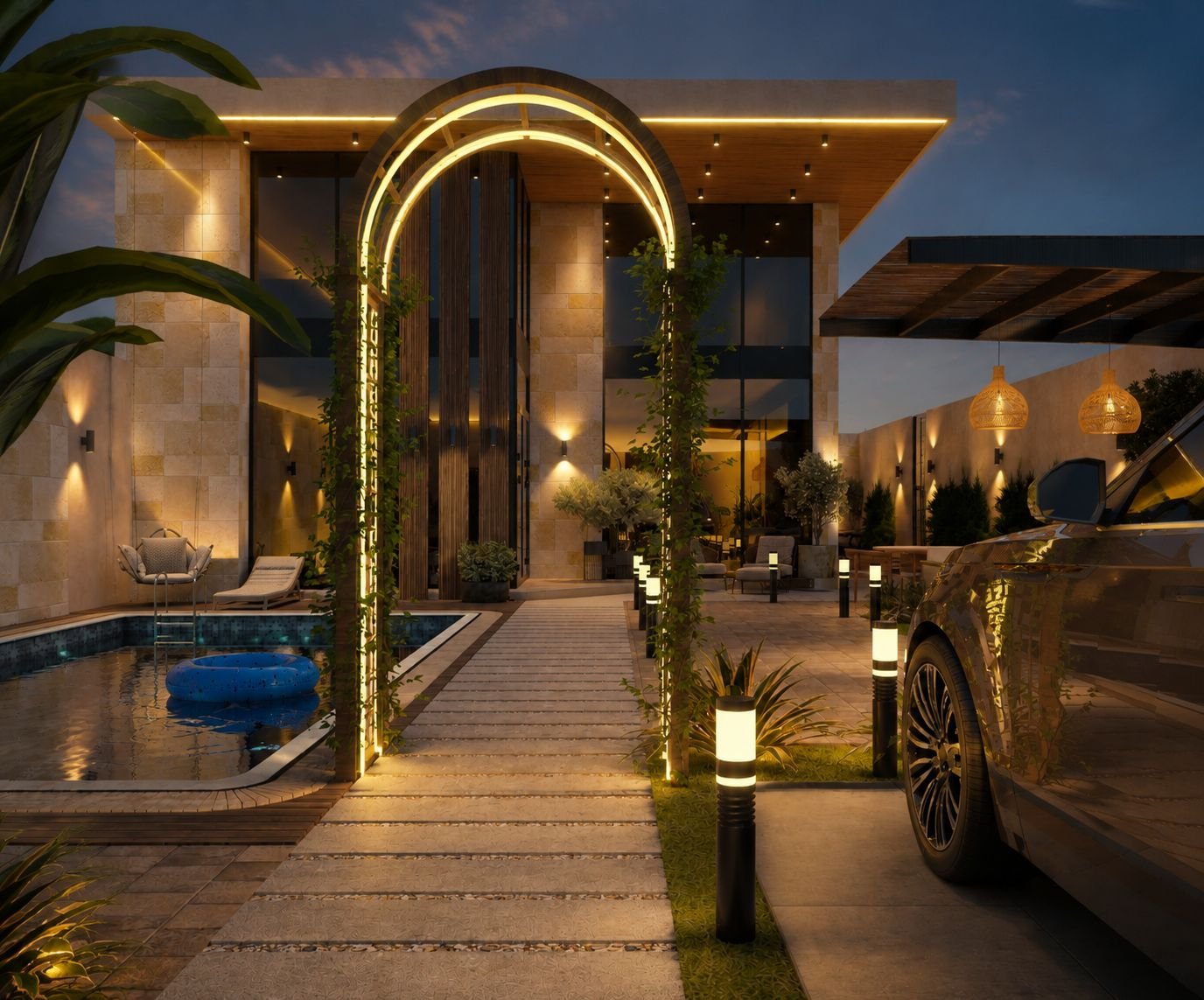 خدمات التصميم الخارجي والواجهات